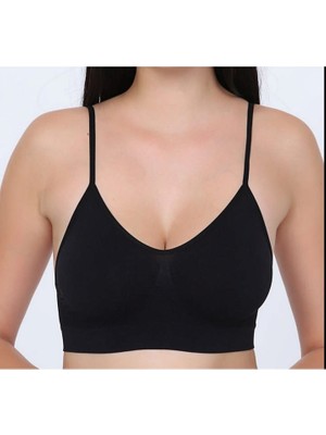 Sistina Ilkeshop Siyah Lcralı Büstiyer Sütyen Korse - 720 - Beden L