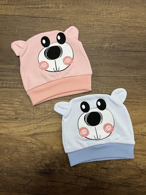 Gülümse Gel Yenidoğan Kız Erkek Bebek Ayıcık Model Bebek Bandana Şapka Başlık Fiyonklu Kurdeleli Bere