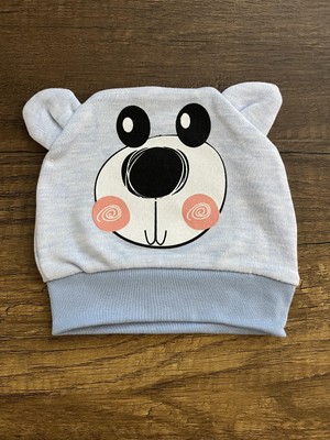 Gülümse Gel Yenidoğan Kız Erkek Bebek Ayıcık Model Bebek Bandana Şapka Başlık Fiyonklu Kurdeleli Bere