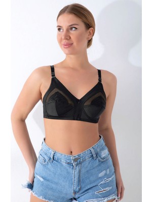 Sistina Ilkeshop Siyah  Toparlayıcı Sütyen - 502 - Beden 100