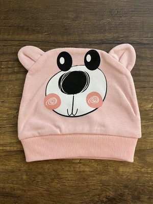 Gülümse Gel Yenidoğan Kız Erkek Bebek Ayıcık Model Bebek Bandana Şapka Başlık Fiyonklu Kurdeleli Bere