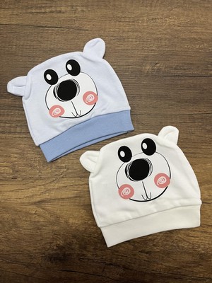 Gülümse Gel Yenidoğan Kız Erkek Bebek Ayıcık Model Bebek Bandana Şapka Başlık Fiyonklu Kurdeleli Bere