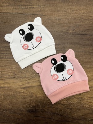 Gülümse Gel Yenidoğan Kız Erkek Bebek Ayıcık Model Bebek Bandana Şapka Başlık Fiyonklu Kurdeleli Bere
