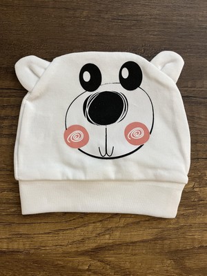 Gülümse Gel Yenidoğan Kız Erkek Bebek Ayıcık Model Bebek Bandana Şapka Başlık Fiyonklu Kurdeleli Bere