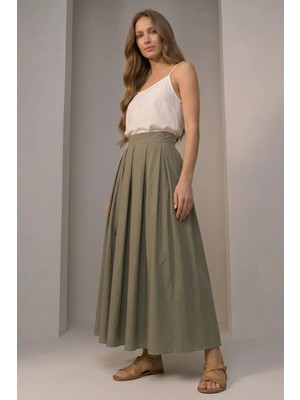 Passion Moda Evi Pileli Cepli Uzun Etek