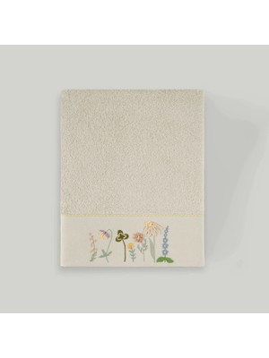 Linens Fiore Bambu 50X85 cm Yüz Havlusu Taş