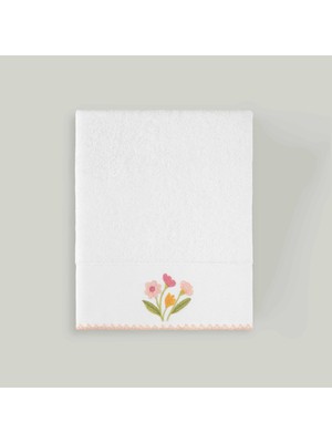 Linens Liana Bambu 50X85 cm Yüz Havlusu Beyaz