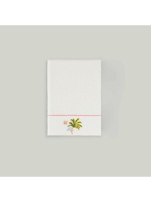 Linens Tropical Pamuk 30X45 cm El Havlusu Beyaz (450 G/m²)