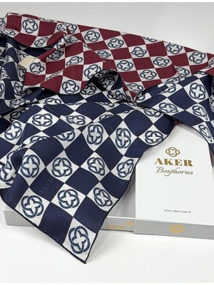 Aker Bosphorus Çift Taraflı Ipek Twill Eşarp 89147112-921