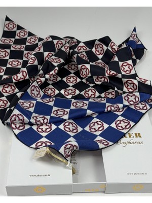 Aker Bosphorus Çift Taraflı Ipek Twill Eşarp 89147112-911