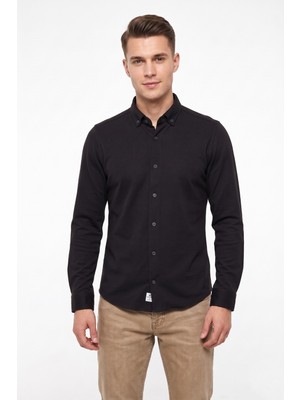 Advante Erkek Spor Slim Fit Uzun Kol Petek Dokulu Gömlek BGL-ST05483