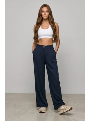 Passion Moda Evi Tencel Kumaş Palazzo Pantolon
