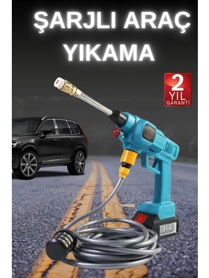 Beruflic Şarjlı ve Yüksek Basınçlı Oto Yıkama Makinesi ve Sulama Tabancası Bahçe Yıkama Makinesi