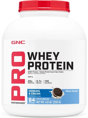 Gnc Pro – Whey Protein – 2201 G (64 Servis) - Bisküvi ve Krema Aromalı