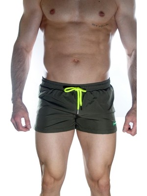 Beruflic Erkek Yeşil Mini Mayo Short Under Moda
