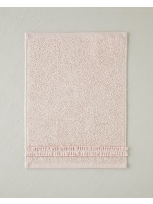 English Home Soft Ruffle Pamuk El Havlusu 30X40 cm Pudra