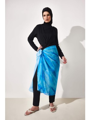 DeFacto Regular Fit Desenli Burkini H7918AX26SM