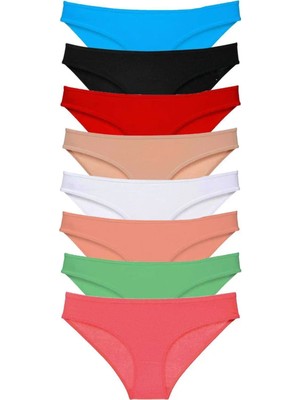 Modanı Seç 8 Adet Süper Eko Set Likralı Kadın Slip Külot Set 5