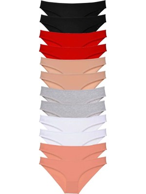 Modanı Seç 12 Adet Süper Eko Set Likralı Kadın Slip Külot Set 1