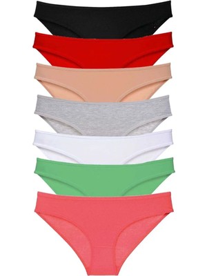 Modanı Seç 7 Adet Süper Eko Set Likralı Kadın Slip Külot Set 3