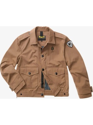 Blauer Kahverengi Erkek Regular Fit Logo Baskılı Ceket 26SBLUC04094-340 Alvarado