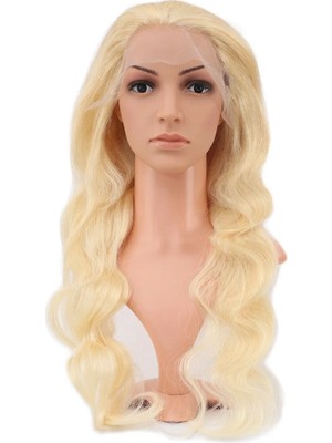 Liyuza Gerçek Front Lace Dalgalı Platin Tül Peruk - 70-75CM