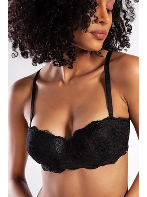 Liyuza G.colorspush Up Strapless Bra, Siyah Konforlu ve Şık Sütyen
