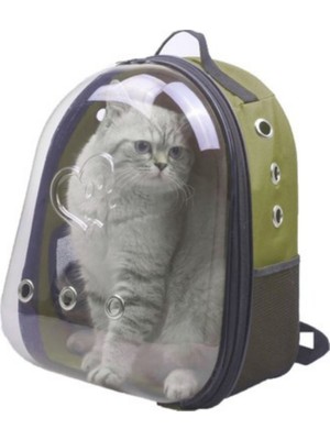 Kedi ve Köpekler Için Deri Taşıma Sırt Çantası