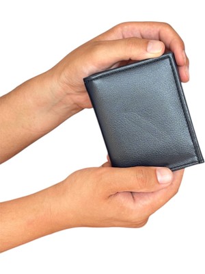 Tisaati Premium Serisi Lüks Deri Özel Üretim Dikey Klasik Bozuk Para Bölmeli Erkek Cüzdanı