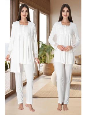 Modadua Effortt 2401  Sabahlıklı Lohusa Pijama Takımı