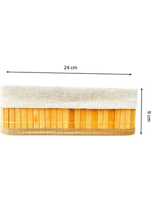 Bitki Tasarımı Düzenleyici Bambu Mutfak Banyo Salon Katlanır Sepet