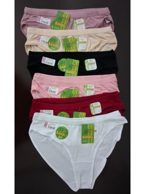 Tutku Elit 2710 Kadın Bambu Kombel Bikini Külot 6 Adet