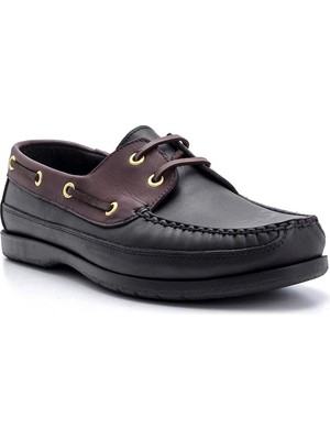 Serdar Shoes Hakiki Deri Siyah Erkek Casual Ayakkabı