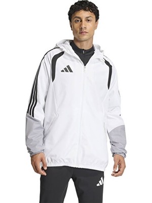 Adidas TIRO26C Aw Jkt Erkek Futbol Antrenman Yağmurluk KB0140 Beyaz
