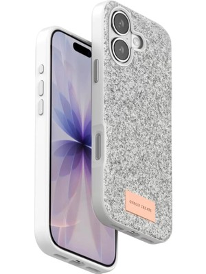 Durukar®   iPhone 17 Bright Simli Kapak - Beyaz