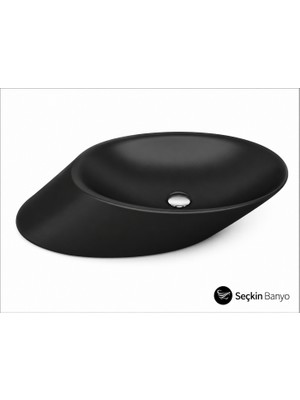Bocchı  Vessel Yatay Çanak Lavabo 72 cm - Mat Siyah