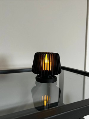 Zulya Dekoratif Modern LED Mumluk Tealight 7x7.5 cm (Tek Adet)