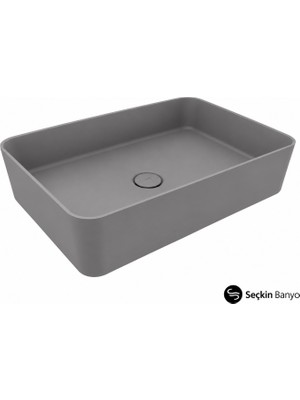 Bocchı  Sottıle Slım Lıne Lavabo Mat Gri 55 cm
