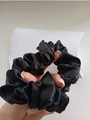 Icon Silk Saf Ipek Saç Tokası Orta Boy (Siyah)