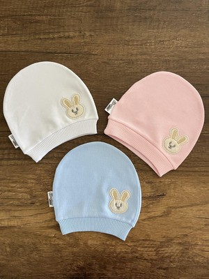 Gülümse Gel Yenidoğan Kız Erkek Bebek Bone Bebek Bandana Şapka Başlık Fiyonklu Kurdeleli Saç Bandı Toka 3'lü