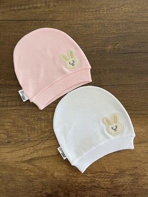 Gülümse Gel Yenidoğan Kız Erkek Bebek Bone Bebek Bandana Şapka Başlık Fiyonklu Kurdeleli Saç Bandı Toka 2'li