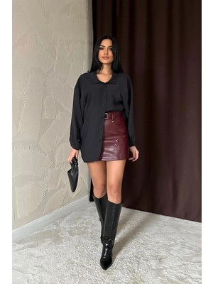 Modadua Siyah Salaş Gömlek