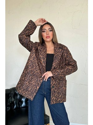 Modadua Leopar Leopar Ceket