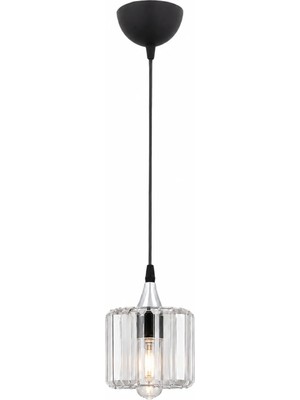 ESSLİGHT EZGİ TEKLİ SARKIT AVİZE KRİSTAL TAŞLI MODERN DEKORATİF AYDINLATMA