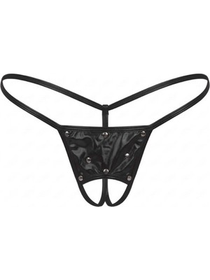 Ulu Pazarlama Bacio Fantazi Siyah Özel Ağı Açık Seksi Metalli String-Tanga BC1286