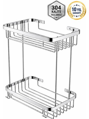 Osso Banyo Taci 304 Paslanmaz Çelik Duş Rafı Şampuanlık Modern Banyo Düzenleyici Duvar Raf
