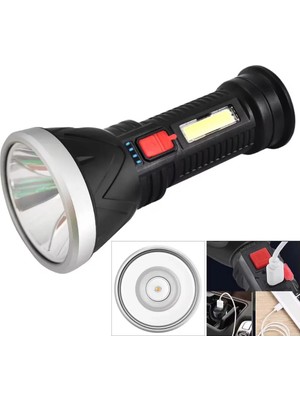 Astraltech Şarjlı Uzun Menzilli El Feneri 9 LED Dayanıklı ve Güçlü