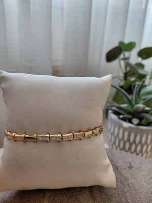 Lavante Butik Zirkon Taşlı Çubuk Model Çelik Kadın Bileklik