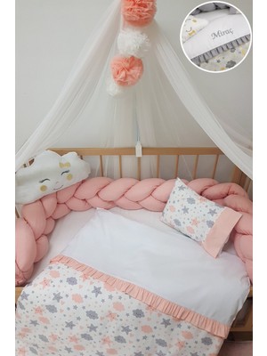 Baby Clime Masal Serisi 80X130 Kız Bebek Uyku Seti Isim Nakışlı Cibinlikli