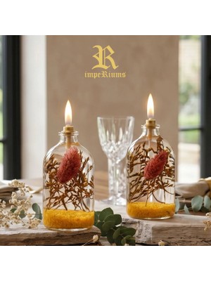 Imperiums Dekoratif Kandil Mum 100 ml Sarı 2'li Set
